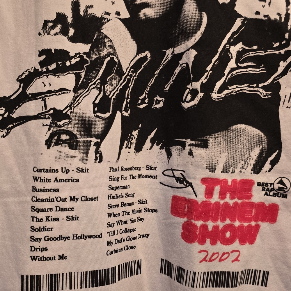 The Eminem Show 2002 Tour Shirt NEW Graphic Tee - White 5 IN STOCK